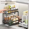 HPMILY Double-Layer Pull-Out Kitchen Spice Rack