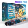 Pikachu Extended Gaming Mousemat Big Size Desk Carpet Non-Slip Rubber PC Keyboard Rug Anime Pokemon Mousepad for E-Sports Gamer
