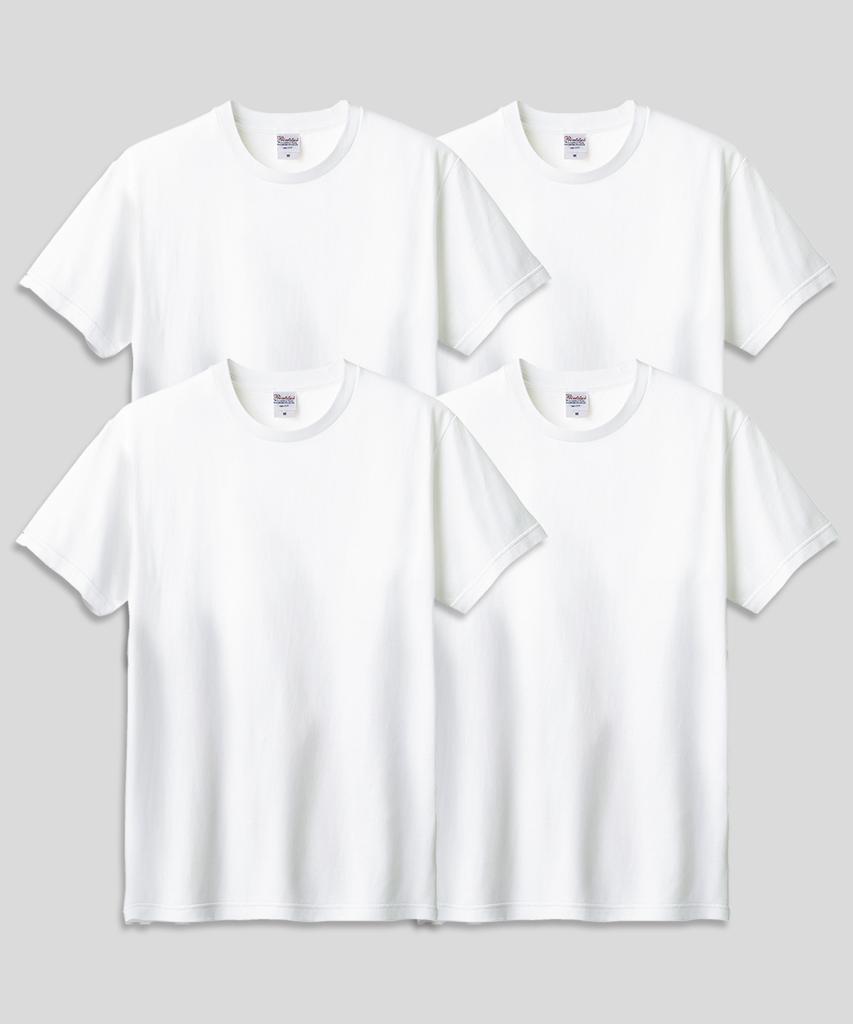 Peulinteuseuta [4Pack] 17-Count Basic Plain Layered Short Sleeve T-Shirt_Standard Length