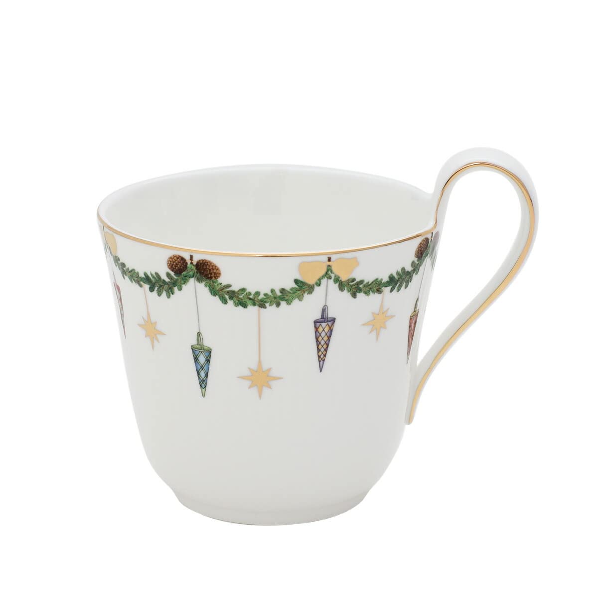 

Royal Copenhagen Star Fluted Christmas High-Handle Mug, 2503090 [Parallel Import]