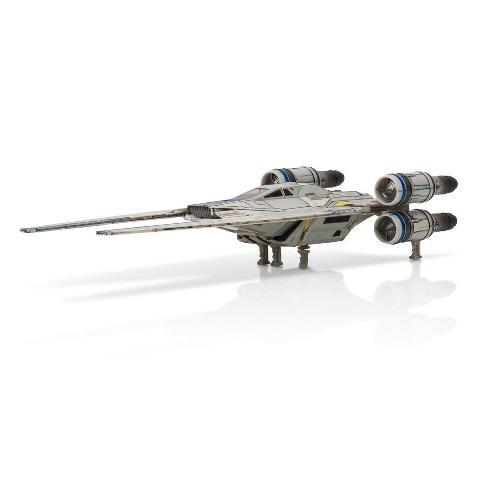STAR WARS Micro Galaxy Squadron U-Wing Starfighter - 12-Inch Vehicle with Foldout Wings, Troop Bay, Sniper Gun, and Three 1-Inch Micro Figure Accessor