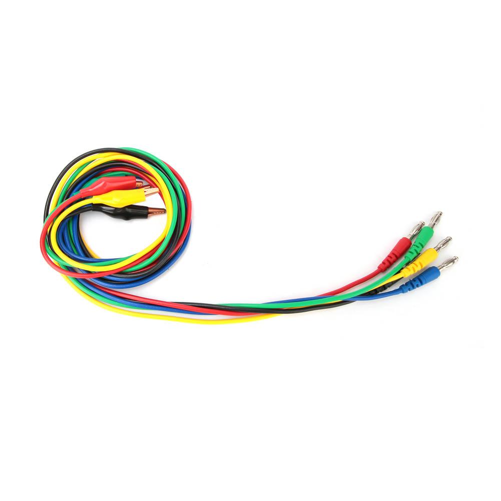 p1042 4mm Banana Plug to 10mm Aligator Clip Adaptor Probe Test   Cable