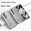 Slim Hard Case for Samsung Galaxy Z Fold 6 5 4 3 Stand Hinge Protective Film Cover Pen Holder Foldable
