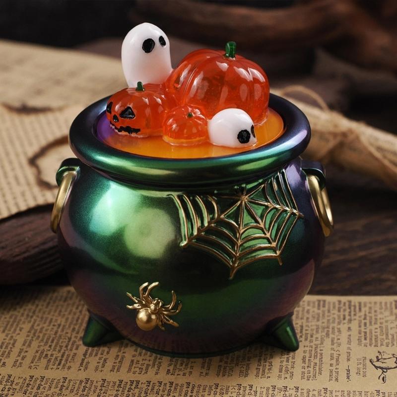 Halloween Craft Silicone Cauldron Mold Storage Box Molds for Resin Projects Decorations and Witch Party Accessories