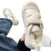 New Plush Cotton Shoes Winter Original Niche Plush Thick-soled Velcro White Shoes Board Shoes Women