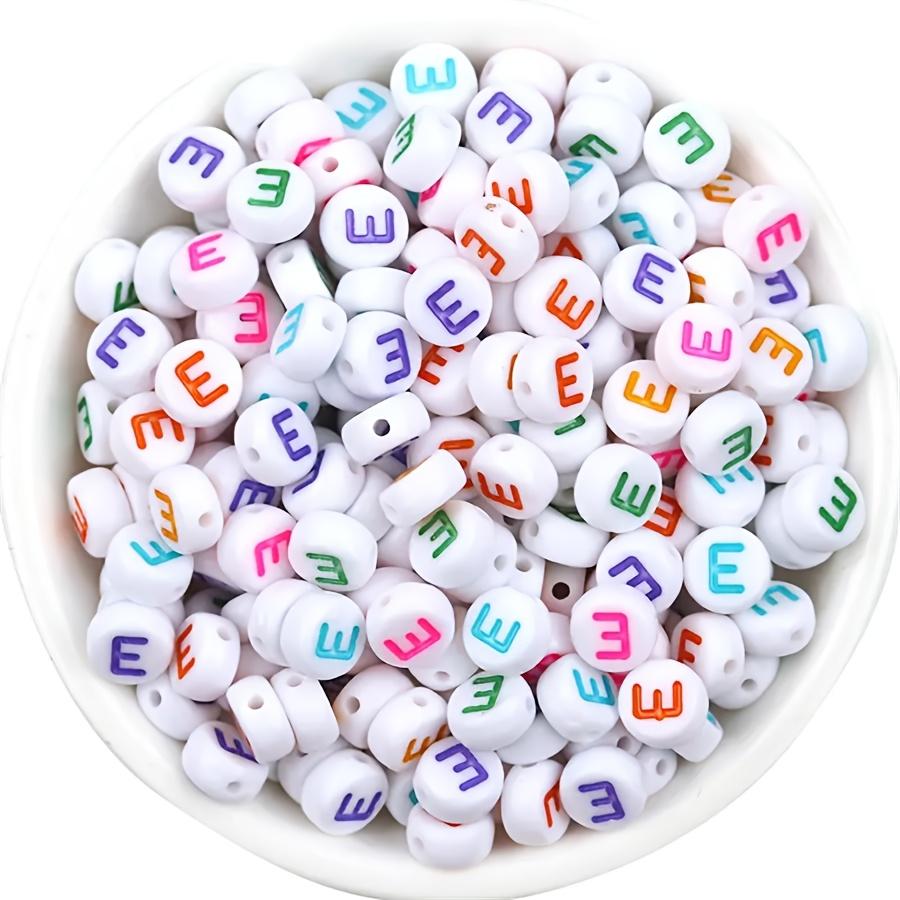 48Pcs/Lot 4*7m A-Z 26Letter Round Flat Alphabet Spacer Beads For Jewelry Making Handmade Diy Bracelet Necklace