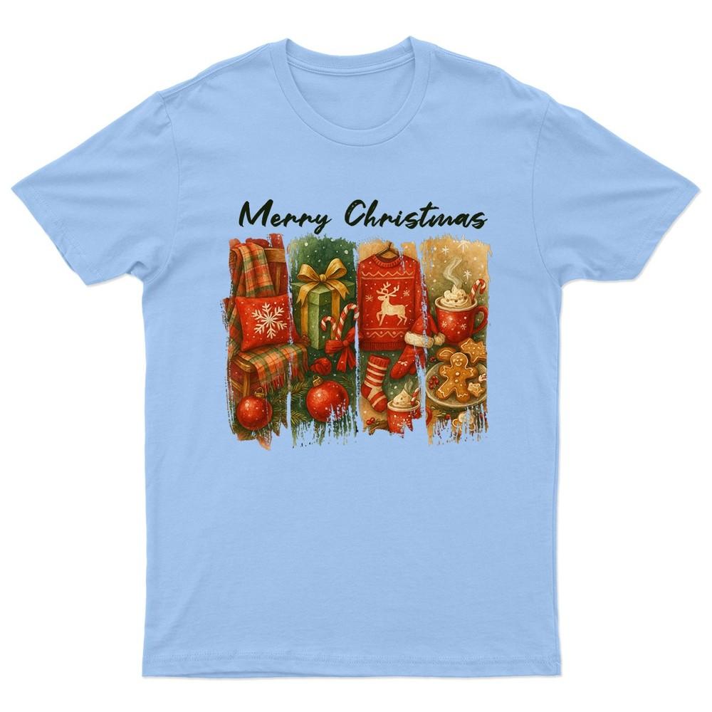 Merry Christmas Festive Holiday TShirt Unisex Gift Retro Seasonal Funny Xmas a