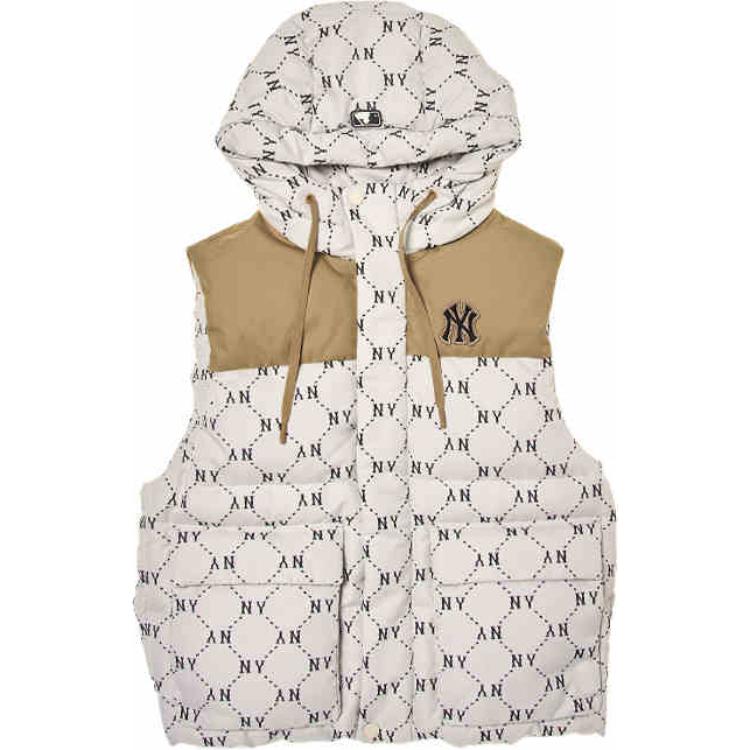 

New MLB New York Yankees Vest Unisex Dark Cream 3ADVM1046-50CRD S