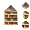Shadow Box Display Shelf Miniature Figurine Organizer Wood Decoration Space Saving Figure