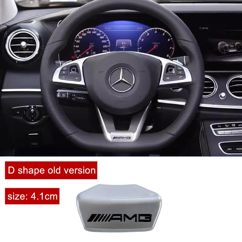GOX3   Car Emblem Steering Wheel Sticker Decoration For Mercedes Benz AMG Smart Maybach W204 GLC CLA W205 W203 Interior Mouldings GE538