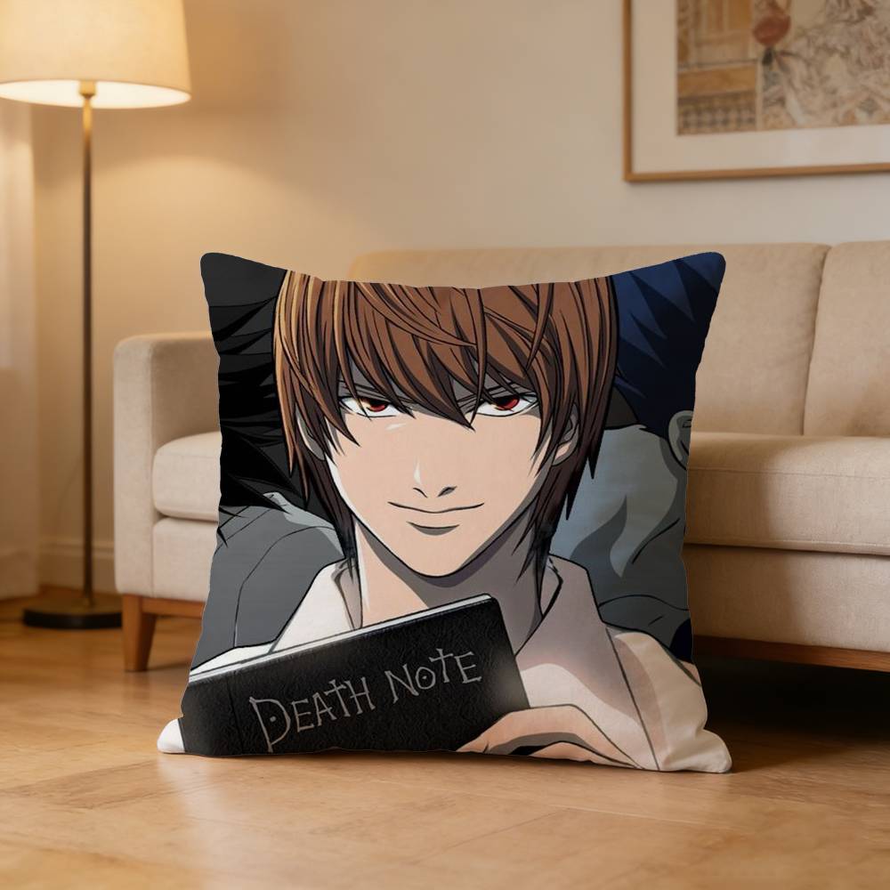 Classic Anime DDeath Note Pillow Case for Sofa Living Room Home Office Decor Protective Cover