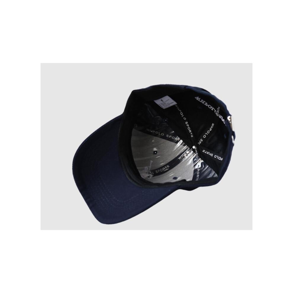 (Navy blau) Polo-Kappe Baseballkappe Sport Klassische Mütze Big Pony Reiter Freizeit Stickerei Nein. 3