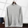 New cashmere sweater men's semi-turtleneck pullover thickened sweater loose and versatile solid color cashmere knitting