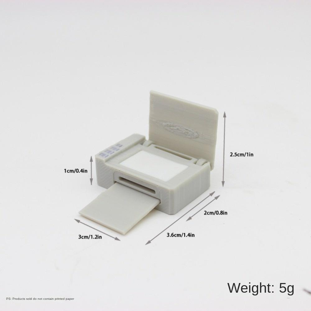 Birthday Gift Emulates Printer 1/12 Scale Office Scene Model Prop Dollhouse Miniature Stationery