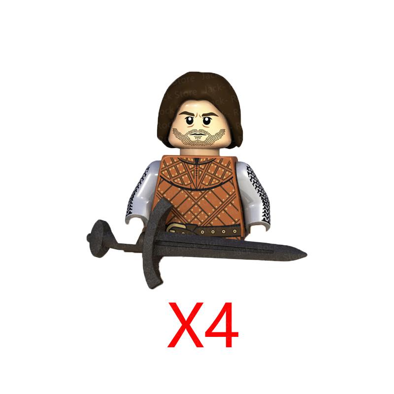 Military Building Blocks Solider Figures Gifts Toys Movie Science Fiction Series Medieval Knight Legion Weapons Shield Flag MOC