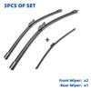 3PCS For Volvo XC90 MK2 2016-2020 24"+20"+14" Front Rear Wiper Blades Windshield Windscreen Window Cutter Accessories 2019 2020