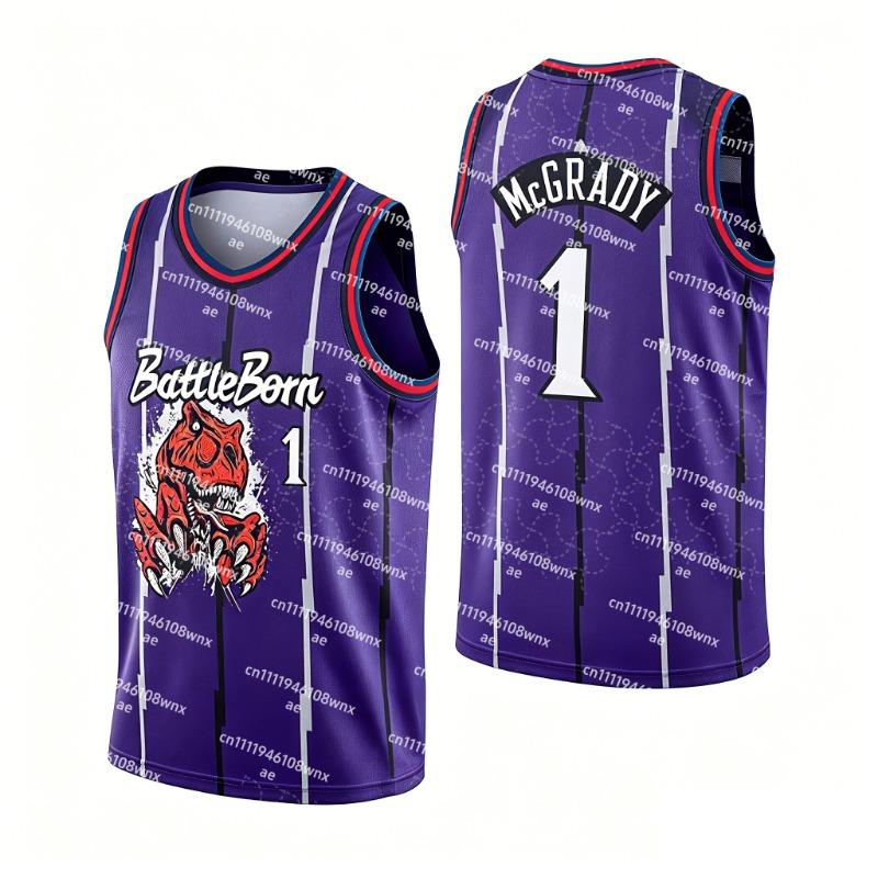 Eksplozje NR 15 Raptors Koszykówka Szybkoschnąca Kamizelka Rodzic-Dziecko Bezrękawnik Okrągły Dekolt Retro Graficzna Koszulka Pamiątkowa