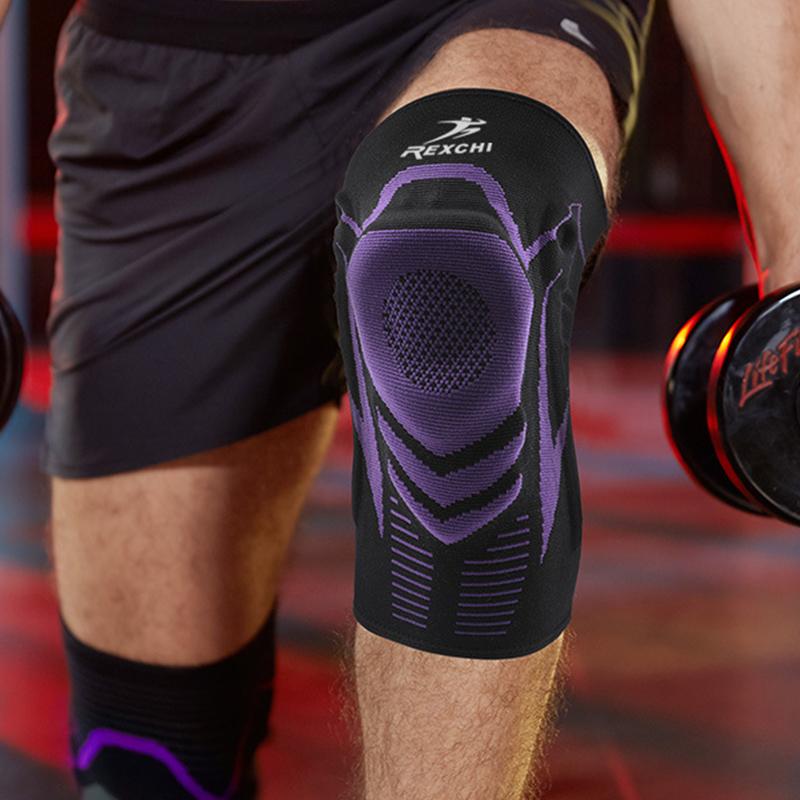 Fitness Knee Pads Basketball Kneepads Protector Men Pressurized Support Gear Running Volleyball Brace Protector Sport