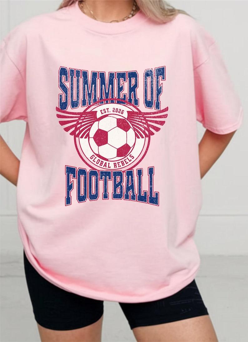 Summer of Football Shirt, Soccer 2026 tee, Vintage Soccer Tee, Retro Sports Graphic T Shirt, Soccer Fan Shirt, Unisex Game Day Tee XL
