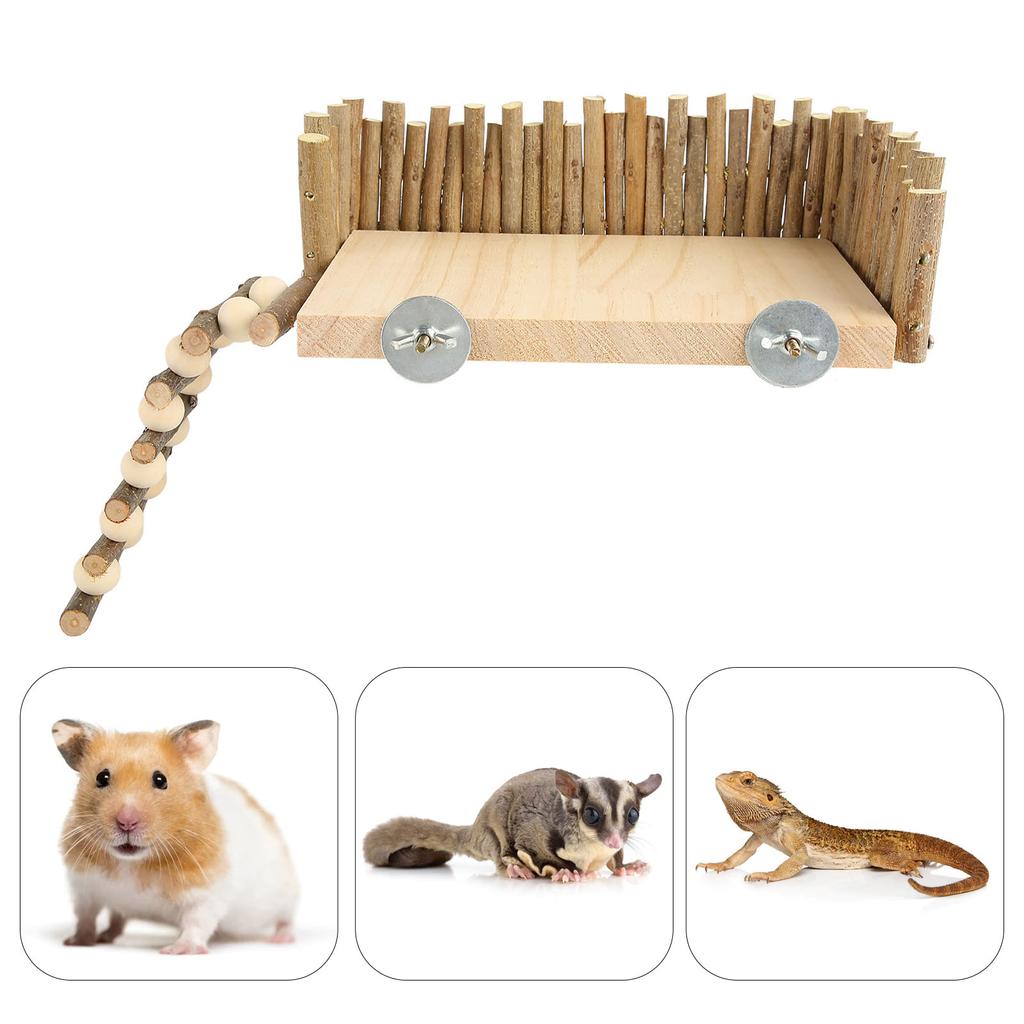 Hamster Climbing Handcrafted Pet Activity Playground Stable Structure Increase Exercise Chewing for Golden Bear