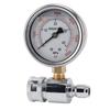 6000psi Pressure Washer Gauge, 3Celsius8in Quick Connect Stainless Steel Accessory for Car Washing Machines, Accurately Measure Water Pressure