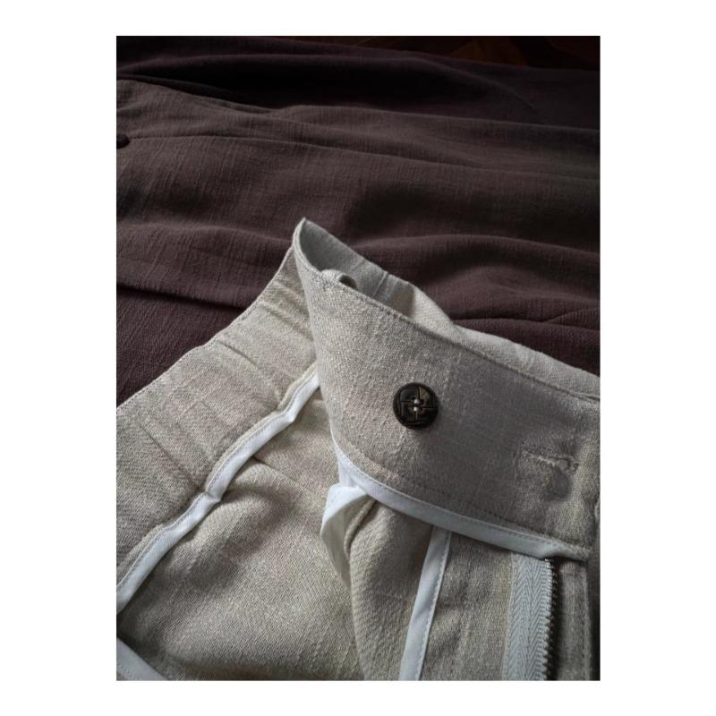 Old Money Style High Waist Loose Wide Leg Straight Casual Suit Trousers For Men And Women