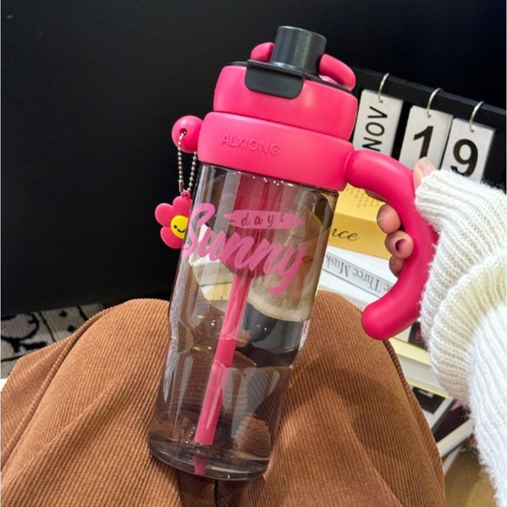 High value tea separation tea cup large capacity plastic cup with handle cute creative portable sports kettle