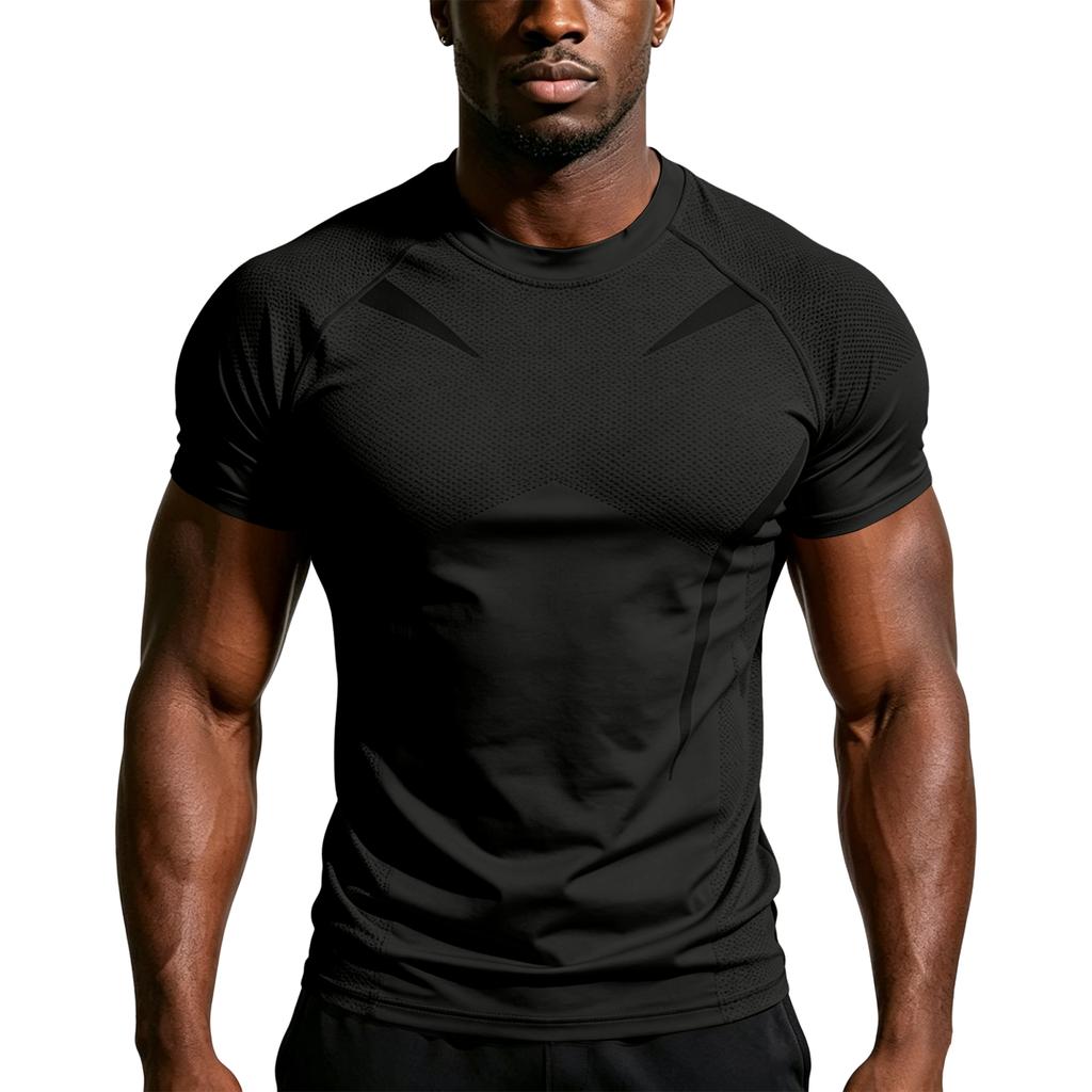 Men's Casual Athletic Short Sleeve T-Shirt for Gym and Everyday Wear