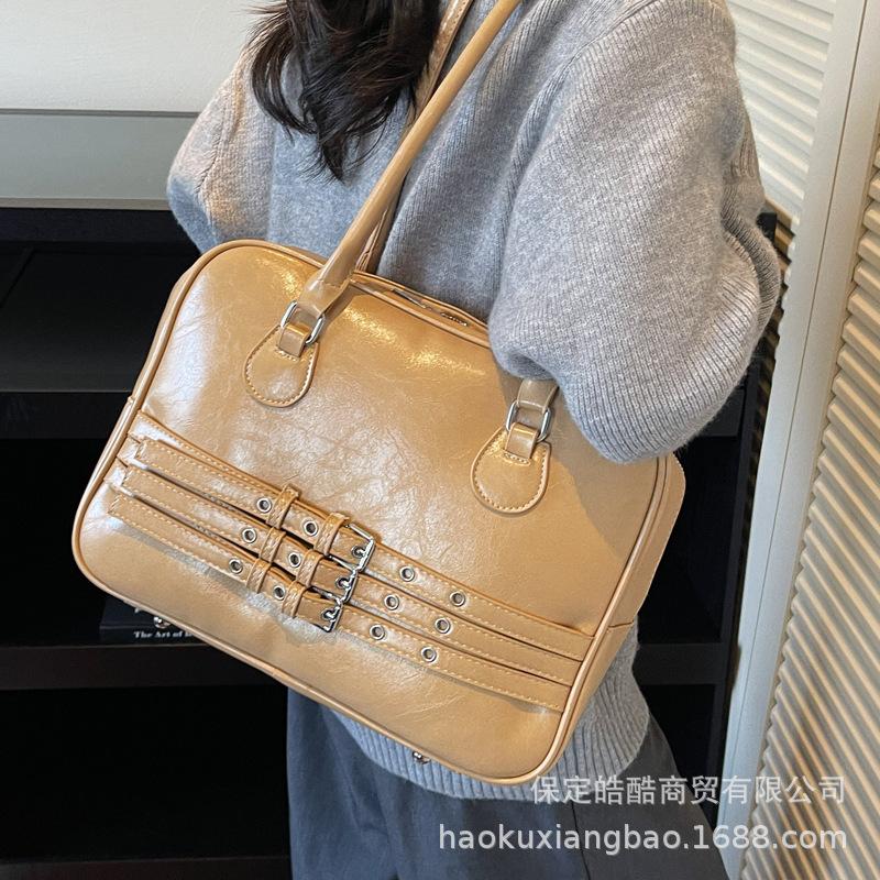 Large-capacity Bag Women's Autumn and Winter Versatile 2025 New Casual Simple Shoulder Underarm Bag Work Commuter Pillow Bag