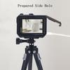 Housing Case for GoPro Hero 13 12 11 10 9 Aluminum Video Cage With 2 Cold Shoe Mount for Microphone LED Light Protective Frame