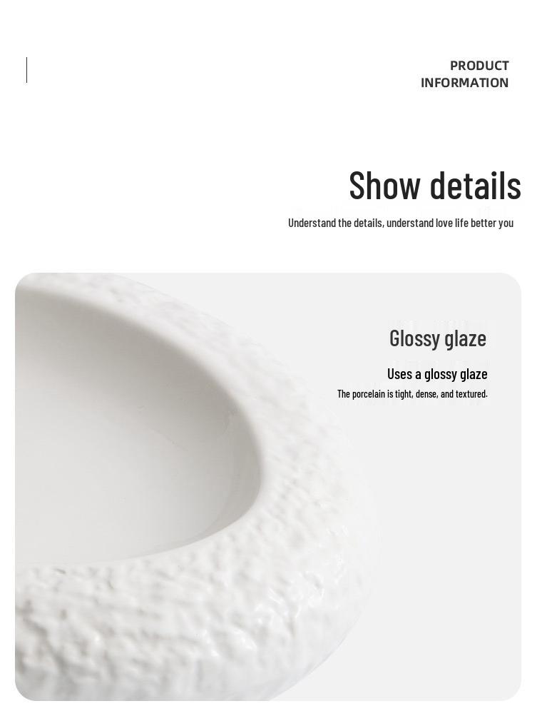 Artistic Ceramic Rock Pattern Plate: Irregular, High-End Design for Creative Cuisine In Hotels and Private Kitchens