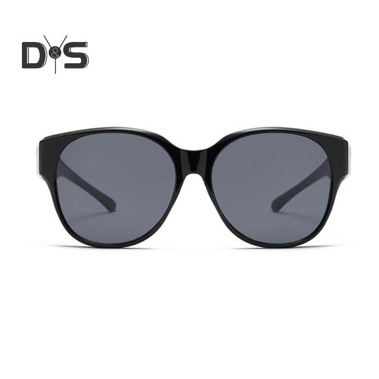 Polarisierte Überbrillen-Sonnenbrille für Damen und Herren, UV-Schutz, übergroße Sonnenbrille zum Umwickeln zum Autofahren, Angeln, Golfen