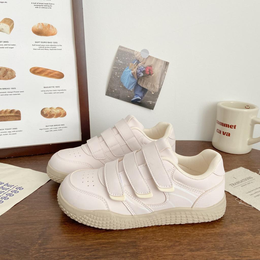 Star Velcro German Training Shoes Women's 2025 Spring and Autumn New Versatile Female Students Niche Design Trendy Little White Shoes