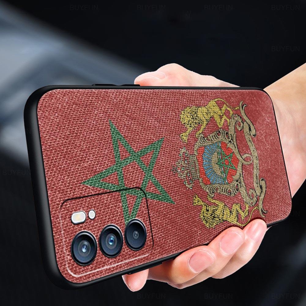 Case For Oppo Reno13 Reno12 Reno11 F Reno10 Pro A54 A53 A95 A76 A57 A98 A80 A79 5G A78 4G Cover Moroccan flag Morocco passport