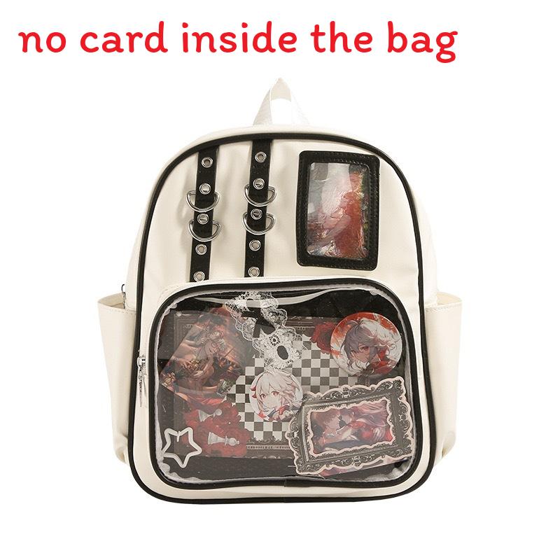 Contrasting Goods Backpack With Large Capacity And Adjustable Straps Shoulder
