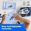 Robot J Creative Robot Building Kit, 6-in-1 Programmable App Remote Control Robot/Tank STEM Learning Toy, Educational Coding Gifts for 7-8 8-12 Years