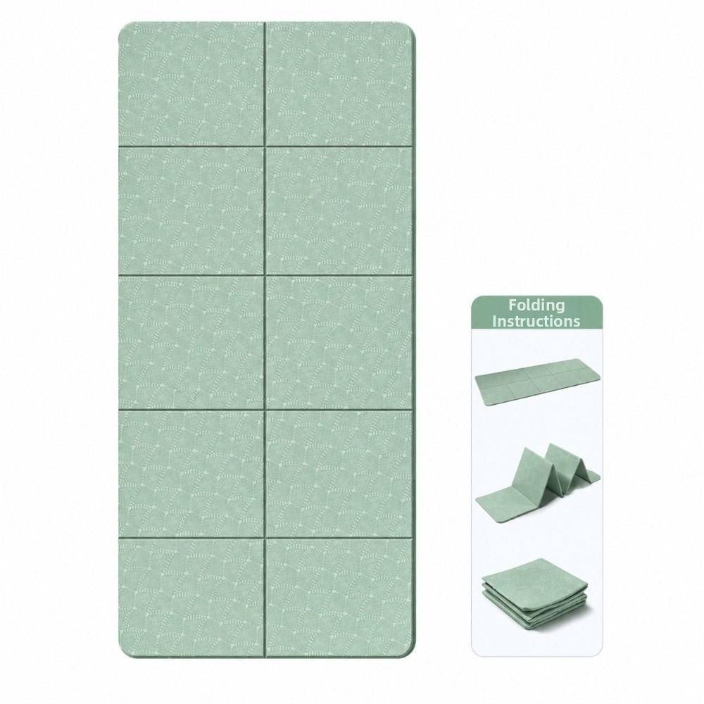 Mute Folding Yoga Mat Foldable Exercise Mat New Travel Fitness Mat For Floor Workouts Dance