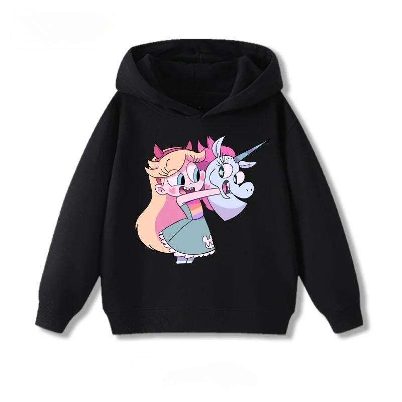 Disney Cute Cartoon Printed Casual and Fashionable Hoodies for Girls and Boys, Comfortable Tops for Autumn and Winter