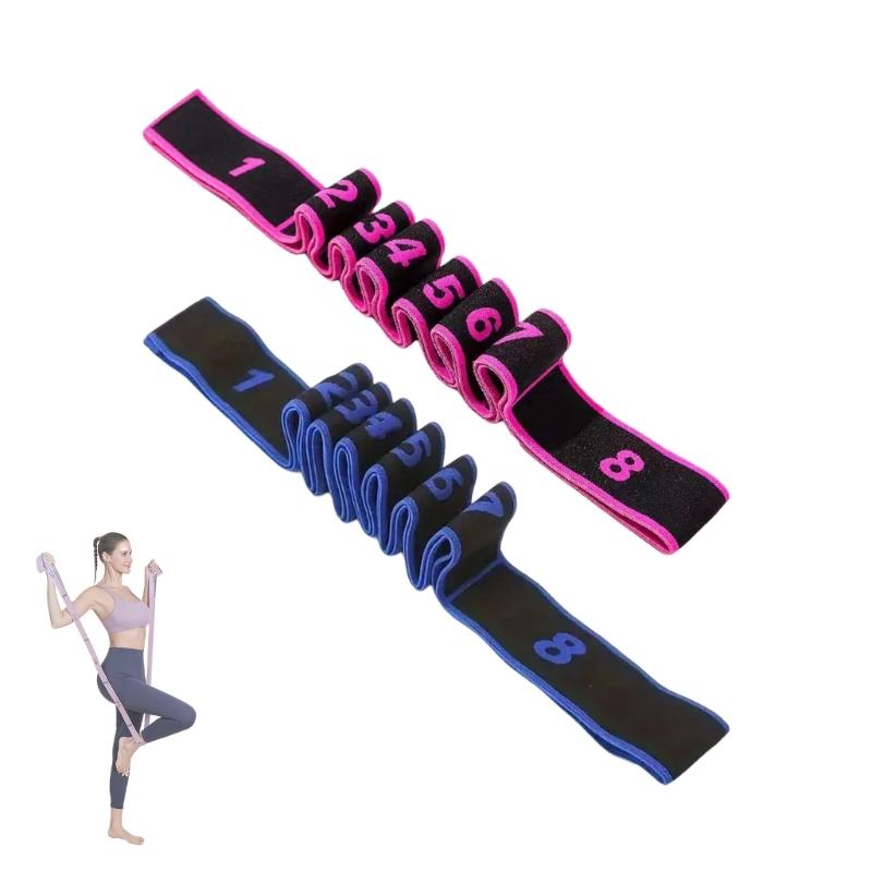

Dance Yoga Stretching Belt With Number Fitness Resistance Band Exercise Pull Strap For Pilates Dance Gymnastics