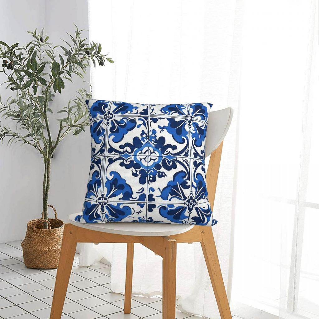 Design di Piastrelle Italiane Ispirato alla Costiera Amalfitana Per Una Bellissima Decorazione della Casa Federa Quadrata Copricuscino Cuscino Cuscino da Divano Casa