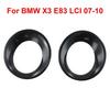 Pair Fog Light Lamp Cover Trim Primed For X3 E83 LCI 2007-2010 51113423789