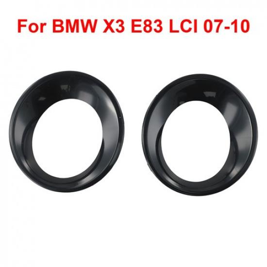 Pair Fog Light Lamp Cover Trim Primed For X3 E83 LCI 2007-2010 51113423789