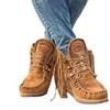 Outer Size Large Size Fringed Boots Women's Autumn and Winter New Women's Boots Western Cowboy Style Short Boots