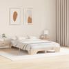 Natural Wooden Bed Frame 120 x 190 cm Solid Pine Wood