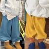 Children's Fall/Winter Fleece Sweatpants for Girls and Boys—Solid-Color Casual Pants