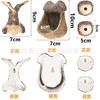 Best-selling large-sized bark-faced tree ornament, featuring facial features, for Easter decorations, garden, and courtyard tree hanging