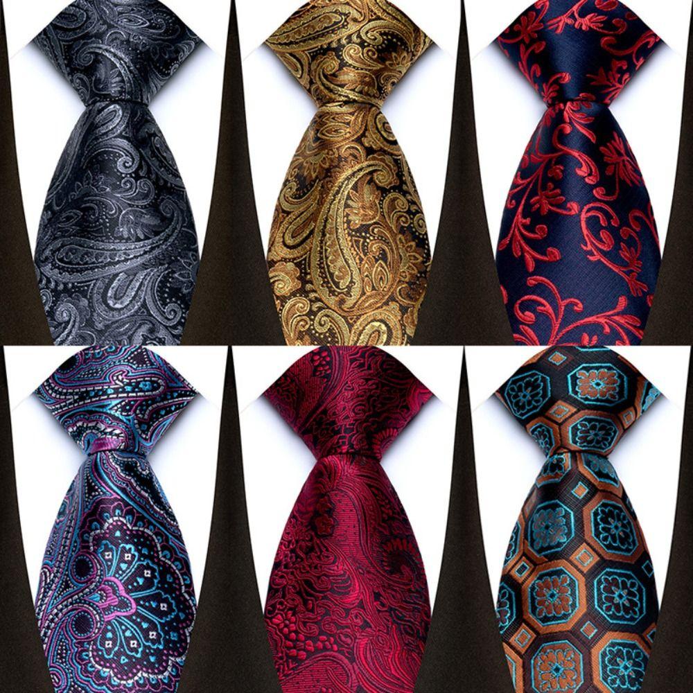 Jacquard Groom Neck Wear Accessories Wedding Necktie Gentleman Classic Business Formal Tie Gifts