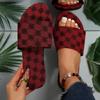 Cross-border large-size flat-bottomed slippers women's summer foreign trade fashion new outer wear one-word belt sandals women