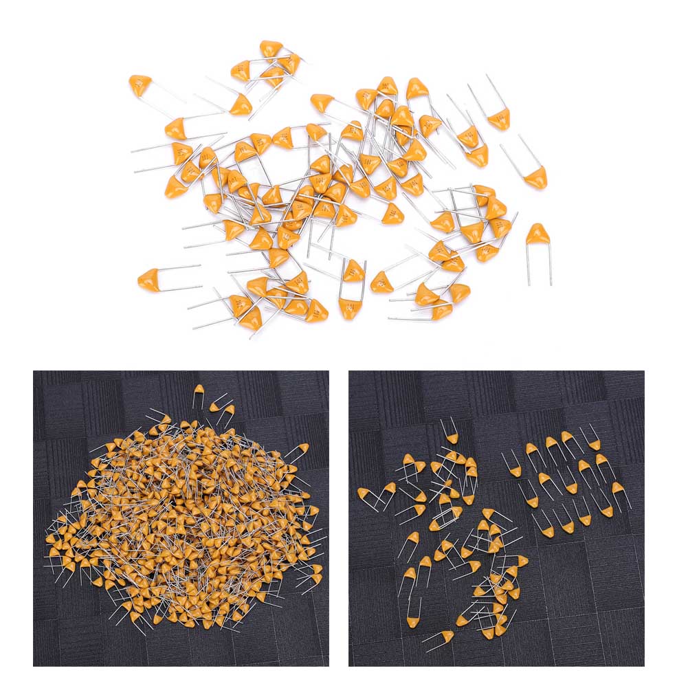 1000Pcs Monolithic Capacitor InLine Ceramic 100PF 5.08mm Lead Pitch DC50V 10% Deviation