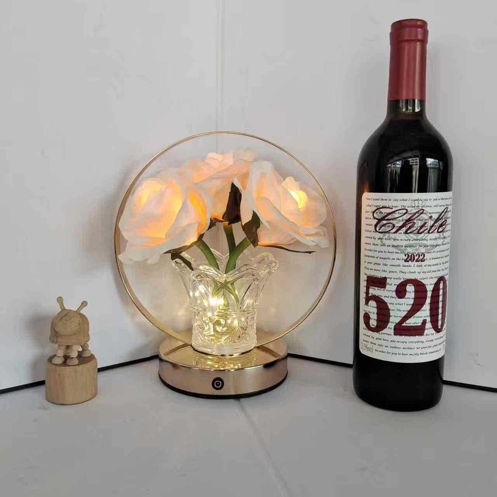 LED Rose Night Light Decorative Desk Lamp - Perfect Birthday Gift and Exclusive Ornament